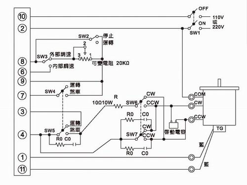 农药喷雾机调速马达调速器接线图